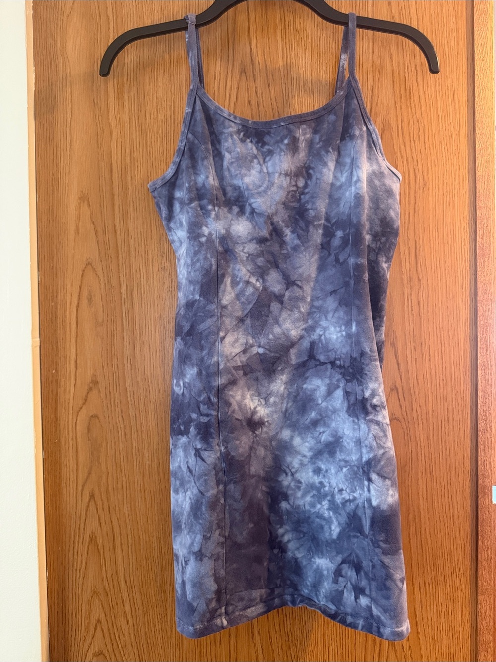 Billabong Blue Tie-Dye Mini Slip Dress